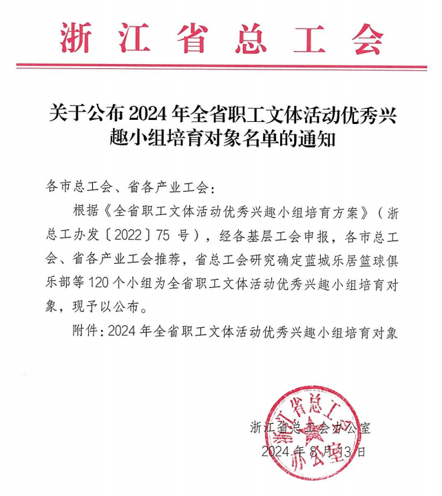 “川源之聲”讀書會(huì)獲評(píng)2024年浙江省職工文體活動(dòng)優(yōu)秀興趣小組培育對(duì)象