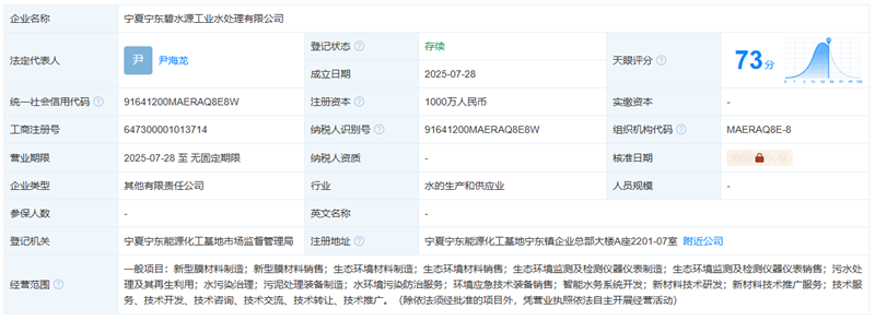 碧水源等成立工業(yè)水處理公司